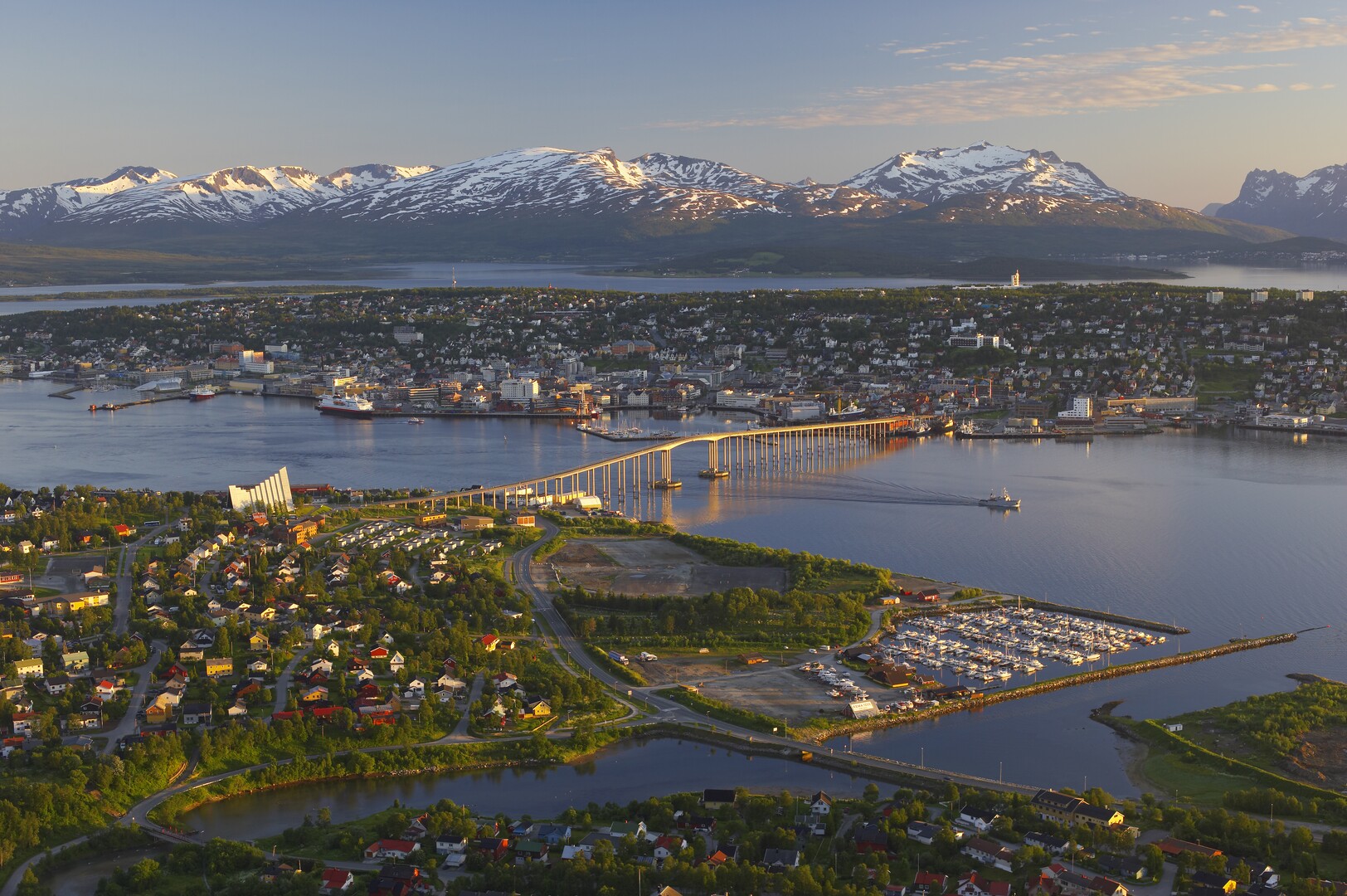 panorama bilde av Tromsø